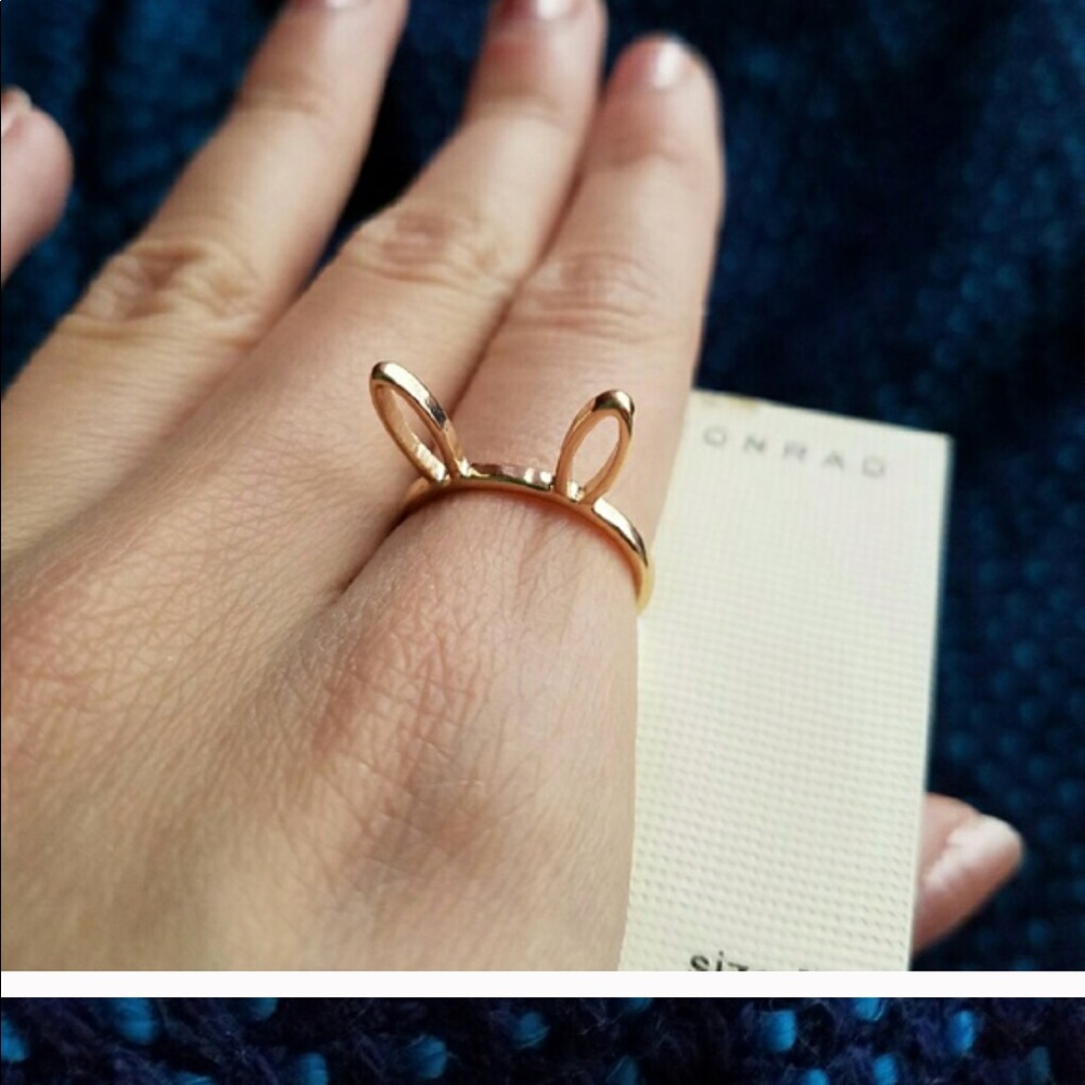 SOLD OUT - LC Lauren Conrad Gold Rabbit Bunny Ring - Picture 6 of 8